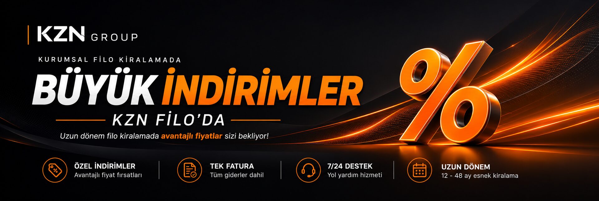 KZN Filo kurumsal filo kiralamada büyük indirimler — uzun dönem kiralamada avantajlı fiyatlar